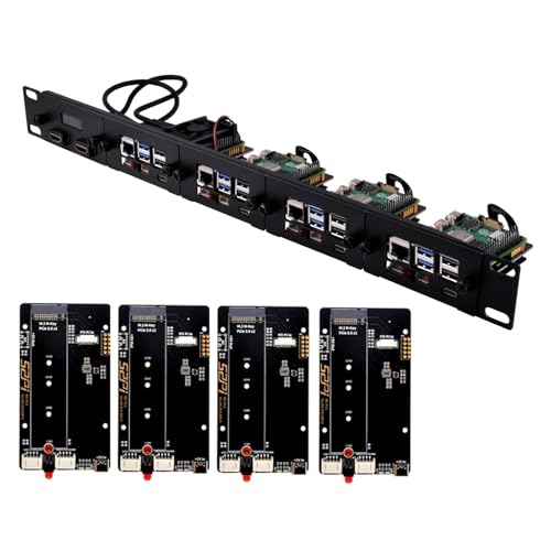 Amazon.co.jp: GeeekPi 19インチ 1U ラックマウント Raspberry Pi 5用